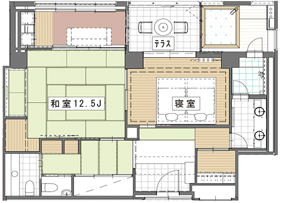 Floor plan for Hiten (飛天) · Room 508