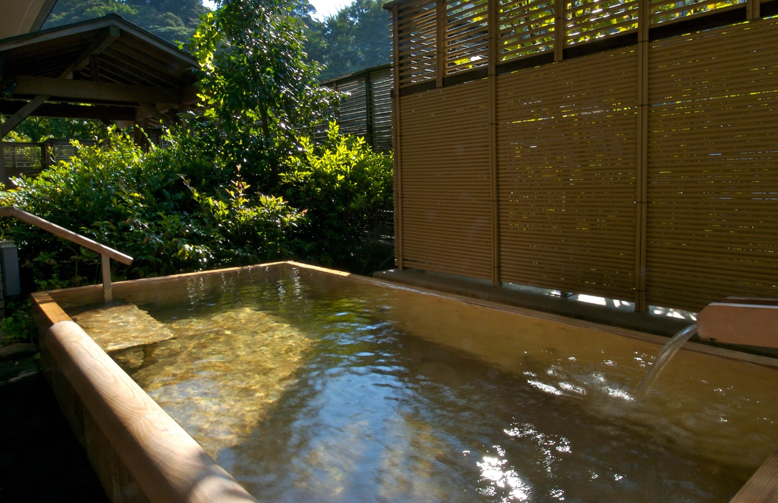 One of the open-air baths