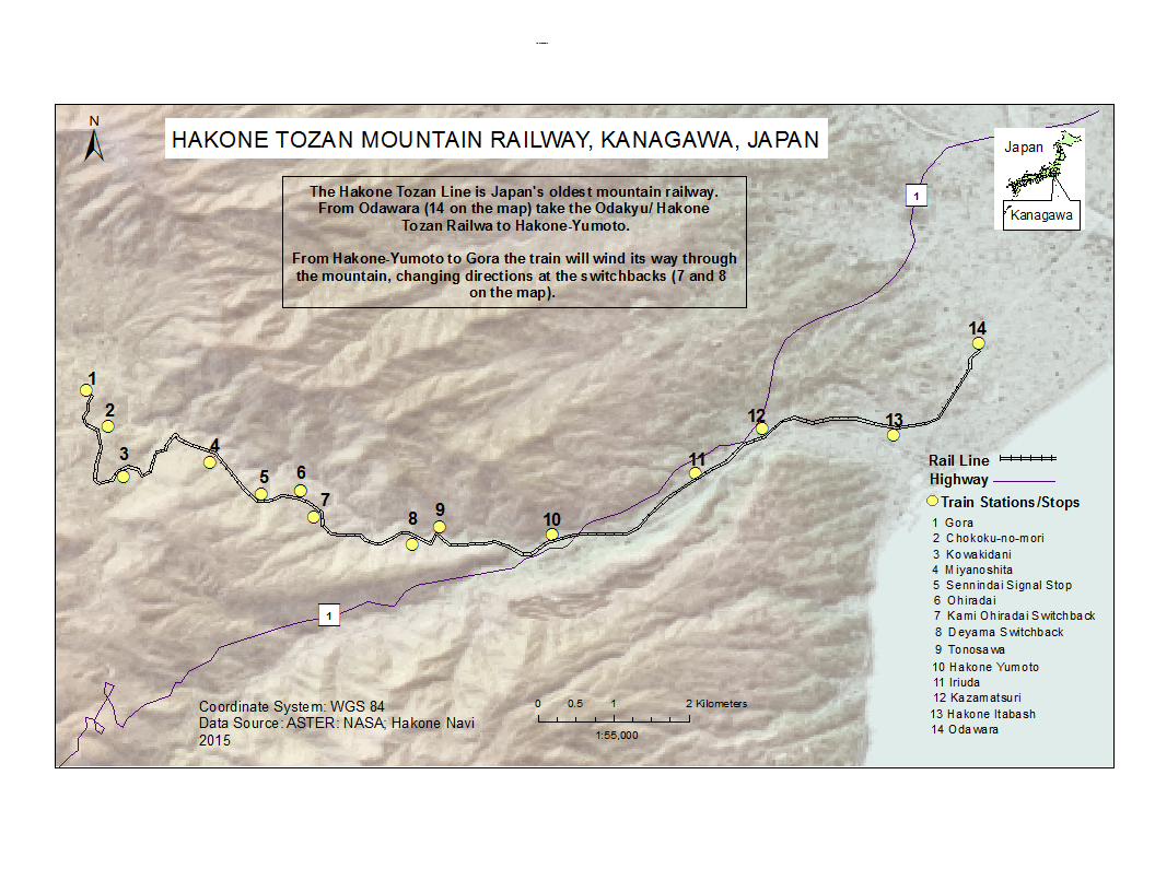 The Hakone Tozan line and its connections